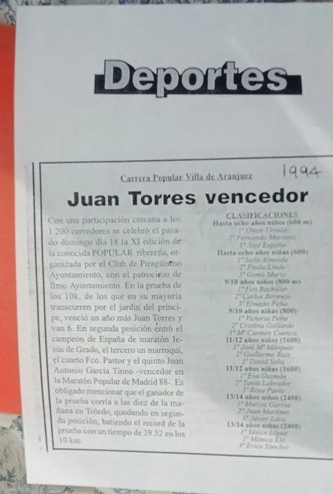 Carrera Popular 1994