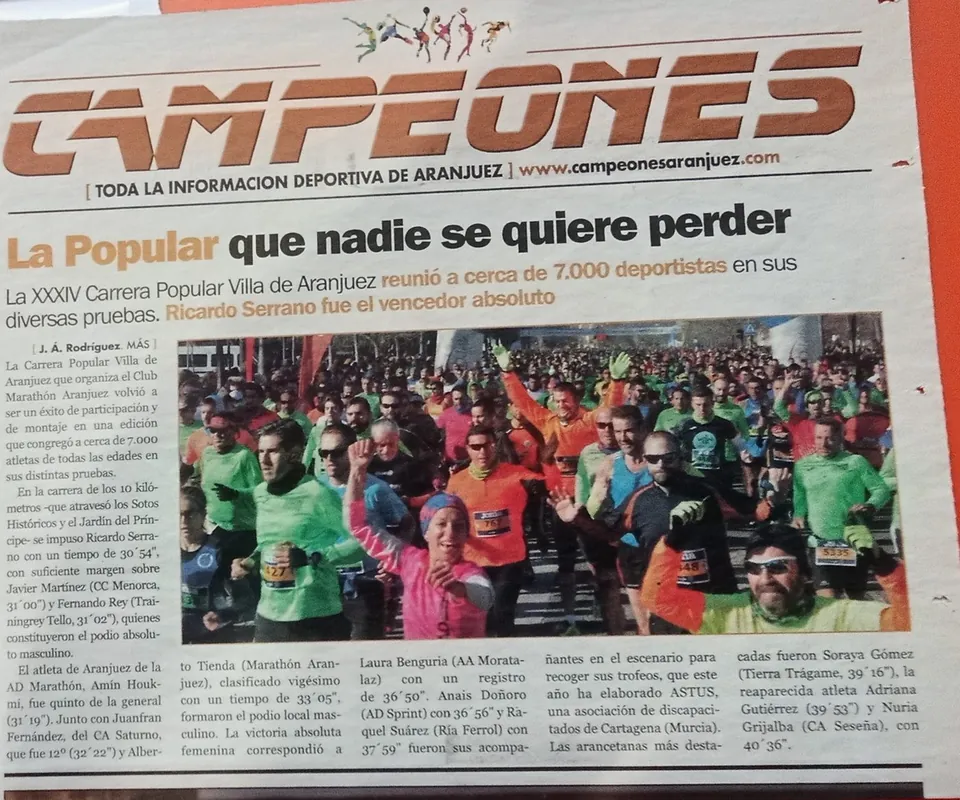 Carrera Popular XXXIV · 2017